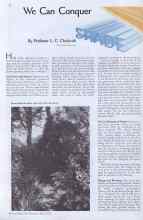 Better Homes & Gardens April 1935 Magazine Article: We Can Conquer