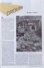 Better Homes & Gardens April 1935 Magazine Article: DROUTH