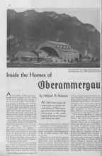 Better Homes & Gardens April 1935 Magazine Article: Inside the Homes of Oberammergau