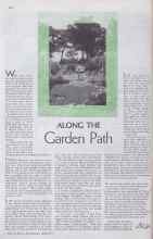 Better Homes & Gardens April 1935 Magazine Article: ALONG THE Garden Path