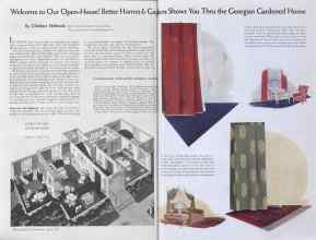 Better Homes & Gardens April 1935 Magazine Article: Welcome to Our Open-House! Better Homes & Gardens Shows You Thru the Georgian Gardened Home
