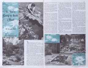 Better Homes & Gardens April 1935 Magazine Article: So You're Going to Build a Pool!