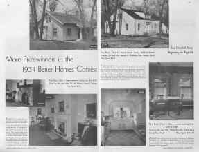 Better Homes & Gardens April 1935 Magazine Article: More Prizewinners in the 1934 Better Homes Contest