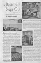 Better Homes & Gardens May 1935 Magazine Article: THE Basement Steps Out