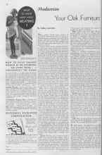 Better Homes & Gardens May 1935 Magazine Article: Modernize Your Oak Furniture