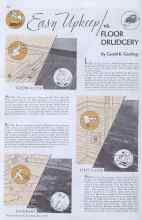Better Homes & Gardens May 1935 Magazine Article: Easy Upkeep / vs FLOOR DRUDGERY