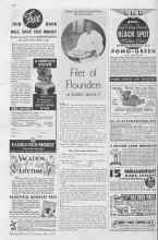 Better Homes & Gardens May 1935 Magazine Article: Filet of Flounders