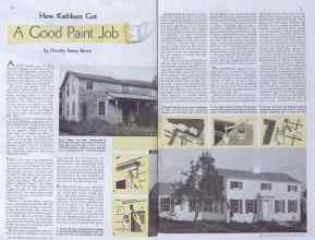 Better Homes & Gardens May 1935 Magazine Article: How Kathleen Got A Good Paint Job