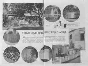 Better Homes & Gardens May 1935 Magazine Article: A FENCE GIVES YOU LITTLE WORLD APART