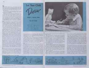 Better Homes & Gardens May 1935 Magazine Article: Let Your Child Draw DON'T TEACH HIM
