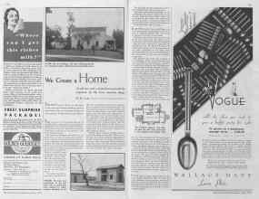 Better Homes & Gardens May 1935 Magazine Article: We Create a Home