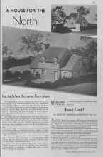 Better Homes & Gardens June 1935 Magazine Article: A HOUSE FOR THE North