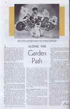 Better Homes & Gardens June 1935 Magazine Article: ALONG THE Garden Path