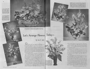Better Homes & Gardens June 1935 Magazine Article: Let's Arrange Flowers Today