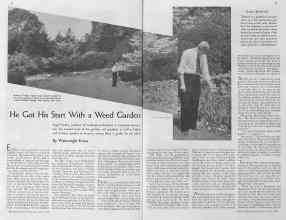 Better Homes & Gardens June 1935 Magazine Article: He Got His Start With a Weed Garden