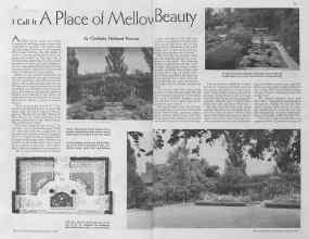 Better Homes & Gardens June 1935 Magazine Article: Call It A Place of Mellow Beauty