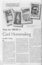 Better Homes & Gardens July 1935 Magazine Article: There Are TRICKS to Cool Homemaking