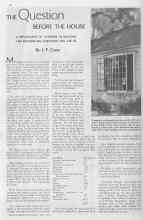 Better Homes & Gardens July 1935 Magazine Article: THE Question BEFORE THE HOUSE