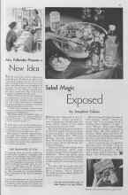 Better Homes & Gardens July 1935 Magazine Article: Salad Magic Exposed