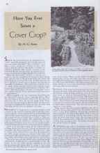 Better Homes & Gardens August 1935 Magazine Article: Have You Ever Sown a Cover Crop?