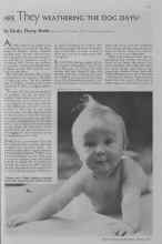 Better Homes & Gardens August 1935 Magazine Article: ARE They WEATHERING THE DOG DAYS?