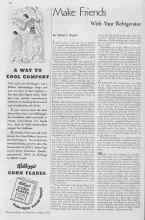 Better Homes & Gardens August 1935 Magazine Article: Make Friends With Your Refrigerator