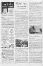 Better Homes & Gardens August 1935 Magazine Article: Pool-Tent For Little Tots