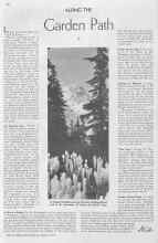 Better Homes & Gardens August 1935 Magazine Article: ALONG THE Garden Path