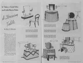 Better Homes & Gardens August 1935 Magazine Article: A Dressing Table