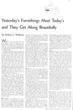 Better Homes & Gardens September 1935 Magazine Article: Yesterday's Furnishings Meet Today's and They Get Along Beautifully