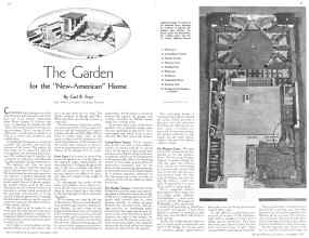 Better Homes & Gardens September 1935 Magazine Article: The Garden for the 