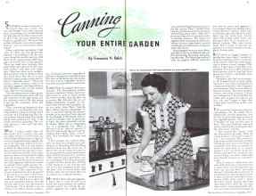 Better Homes & Gardens September 1935 Magazine Article: Canning