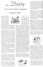 Better Homes & Gardens October 1935 Magazine Article: THE Diary OF A PLAIN DIRT GARDENER