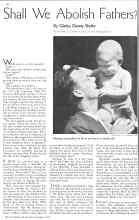 Better Homes & Gardens October 1935 Magazine Article: Shall We Abolish Fathers?