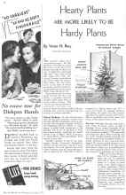 Better Homes & Gardens October 1935 Magazine Article: Hearty Plants ARE MORE LIKELY TO BE Hardy Plants