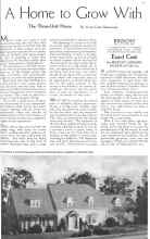 Better Homes & Gardens October 1935 Magazine Article: A Home to Grow With