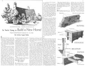 Better Homes & Gardens October 1935 Magazine Article: So You're Going to Build a New Home!