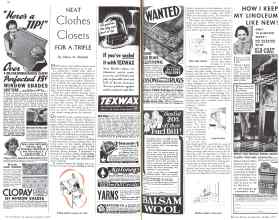 Better Homes & Gardens October 1935 Magazine Article: NEAT Clothes Closets