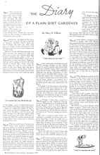Better Homes & Gardens November 1935 Magazine Article: THE Diary OF A PLAIN DIRT GARDENER