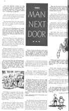 Better Homes & Gardens November 1935 Magazine Article: THE MAN NEXT DOOR