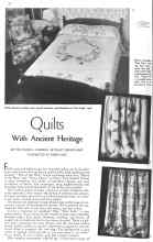 Better Homes & Gardens November 1935 Magazine Article: Quilts With Ancient Heritage