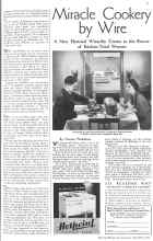Better Homes & Gardens November 1935 Magazine Article: Miracle Cookery by Wire