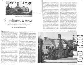 Better Homes & Gardens November 1935 Magazine Article: Sturdiness IN STONE