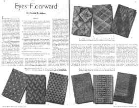 Better Homes & Gardens November 1935 Magazine Article: Eyes Floorward