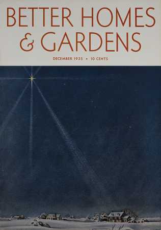 Better Homes & Gardens December 1935 Magazine Cover
