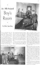 Better Homes & Gardens December 1935 Magazine Article: An All-Around Boy's Room