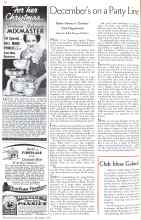 Better Homes & Gardens December 1935 Magazine Article: December's on a Party Line