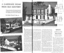 Better Homes & Gardens December 1935 Magazine Article: A GARDENED HOME FROM OLD MONTEREY
