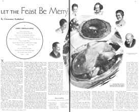 Better Homes & Gardens December 1935 Magazine Article: LET THE Feast Be Merry!