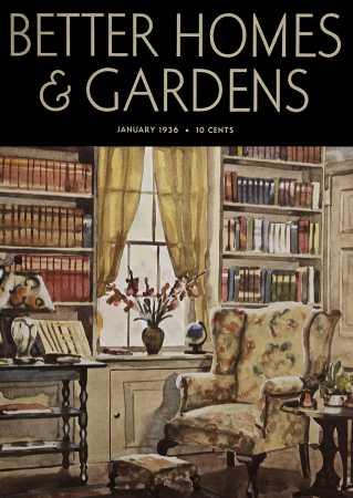 Better Homes & Gardens January 1936 Magazine Cover